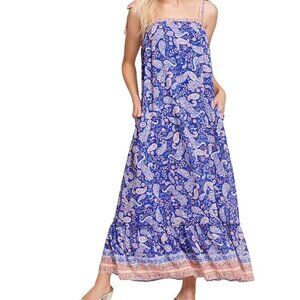 Lost + Wander Women's Sunday Stroll Paisley-Print Maxi Dress